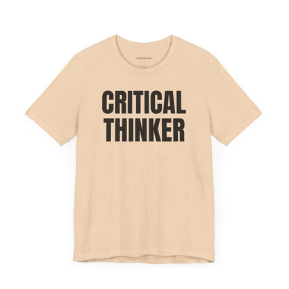 Critical thinker - Unisex Jersey Short Sleeve T-shirt
