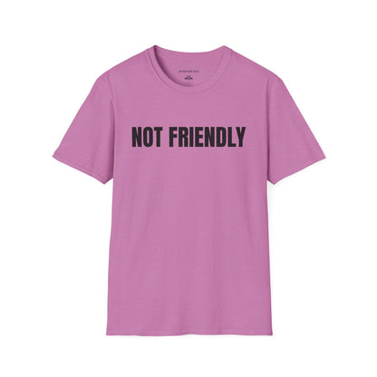 Not Friendly T-Shirt — Funny Anti-Social Graphic Tee