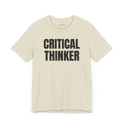 Critical thinker - Unisex Jersey Short Sleeve T-shirt