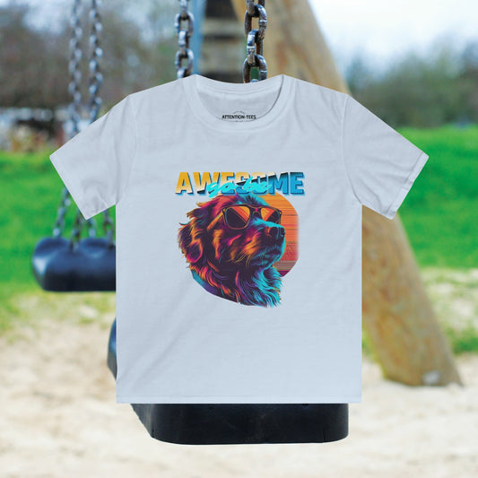 Go Be Awesome Dog 1 - Kids Softstyle Tee
