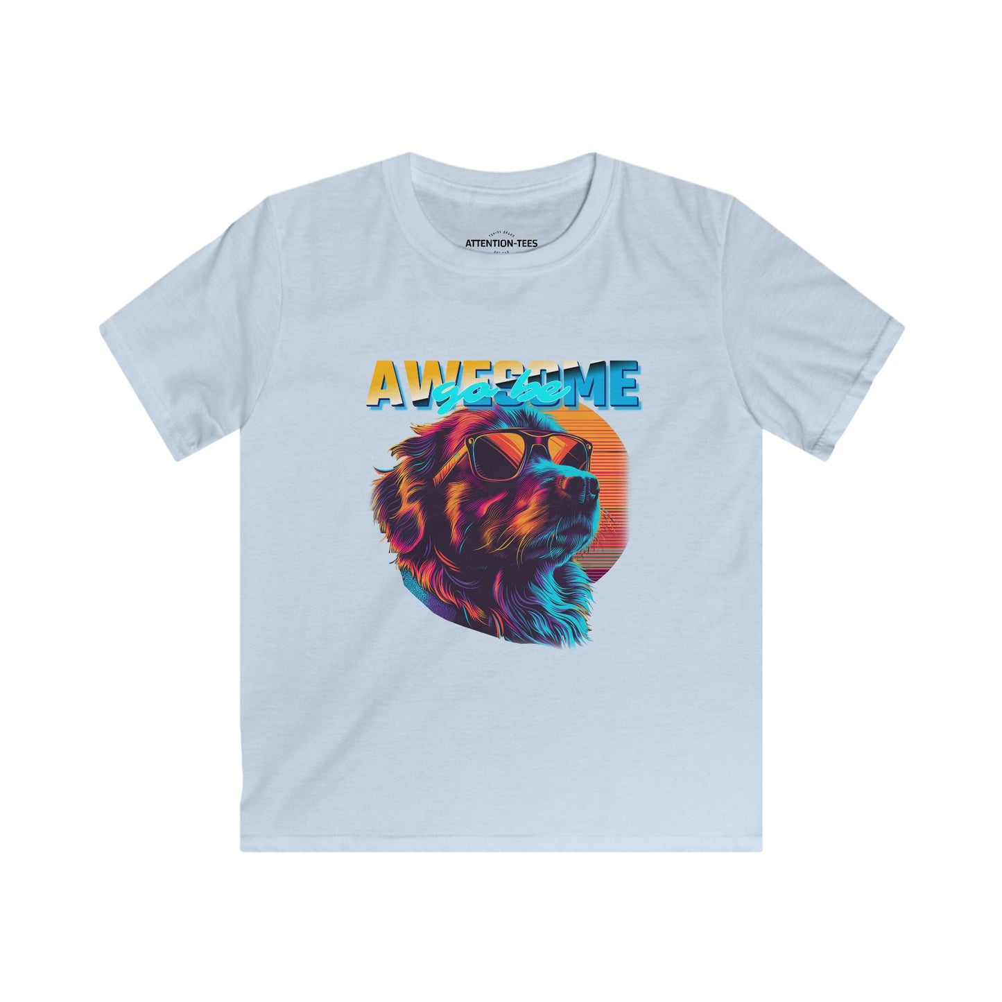 Go Be Awesome Dog 1 - Kids Softstyle Tee