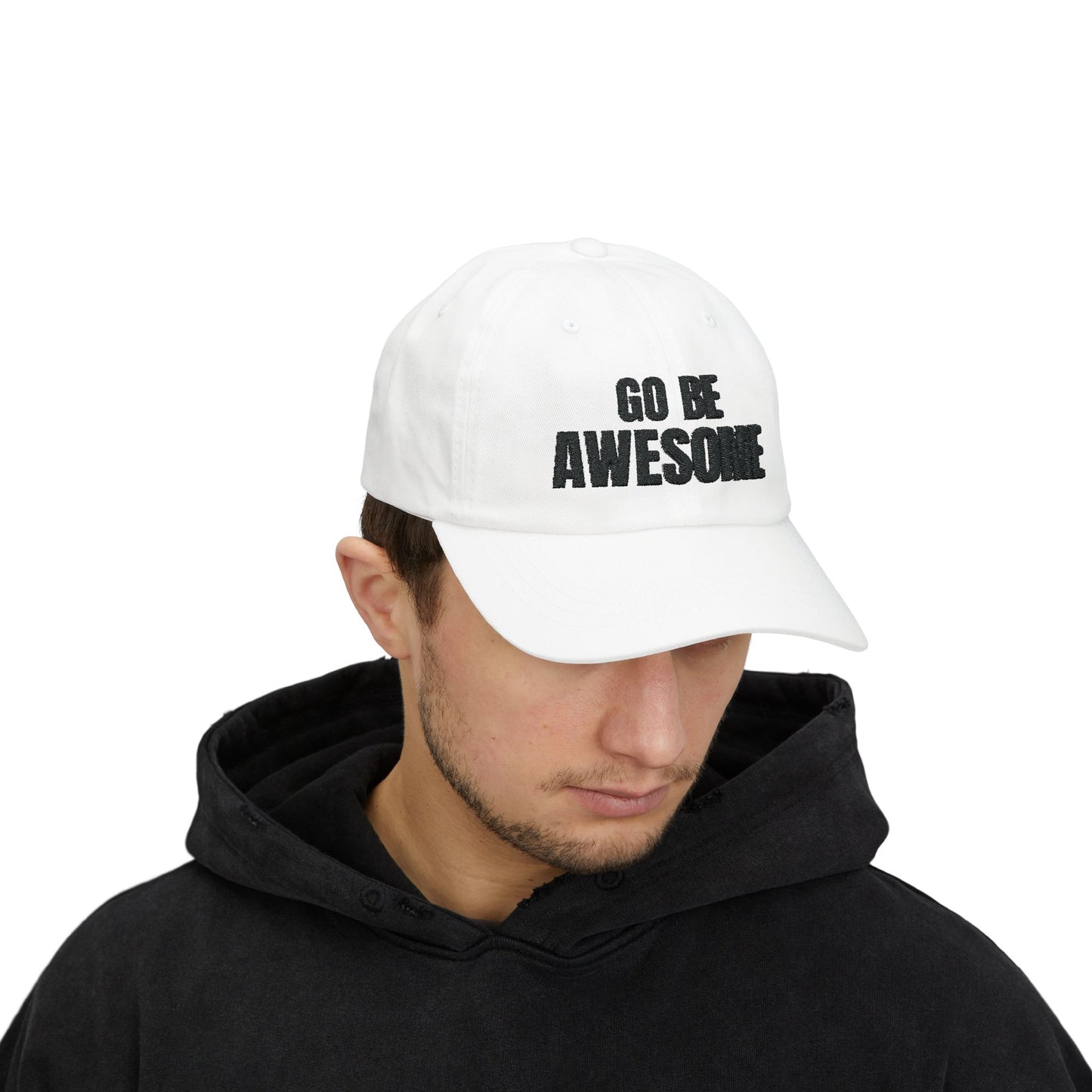 Go Be Awesome Embroidered Classic Dad Cap