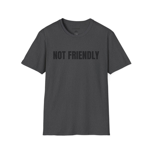 Not Friendly T-Shirt — Funny Anti-Social Graphic Tee