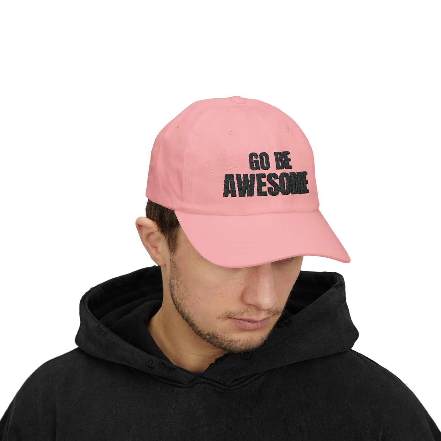 Go Be Awesome Embroidered Classic Dad Cap